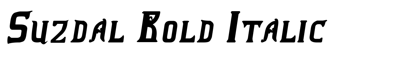 Suzdal Bold Italic